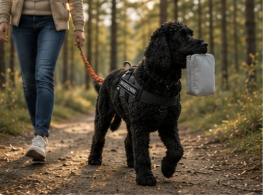 Assistenzhund unterwegs